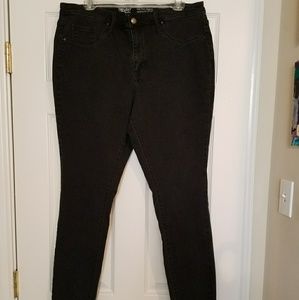 Mossimo Black Denim Jeggings High Rise 16 Long
